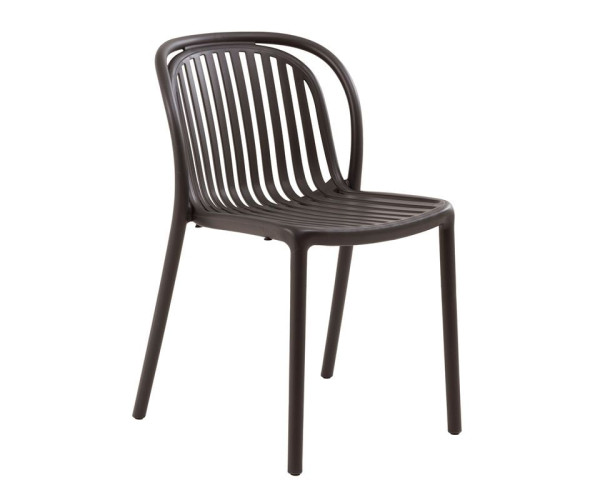 POCO Καρέκλα Κήπου-Βεράντας Στοιβαζόμενη, PP-UV Απόχρωση Καφέ