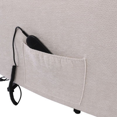 NANCY Lift-Relax Πολυθρόνα Σαλονιού - Καθιστικού, Ύφασμα Μπεζ (ηλεκτρική ανάκληση)