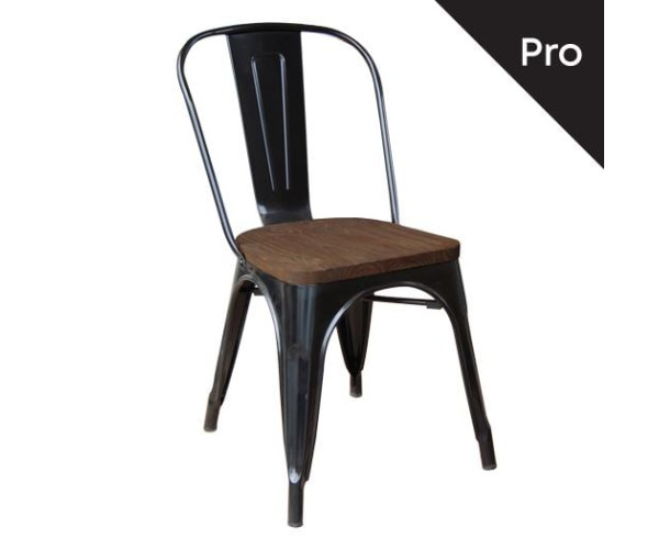 RELIX Wood Καρέκλα-Pro, Στοιβαζόμενη, Μέταλλο Βαφή Μαύρο, Κάθισμα Dark Oak RELIX Wood Καρέκλα-Pro, Στοιβαζόμενη, Μέταλλο Βαφή Μαύρο, Κάθισμα Dark Oak