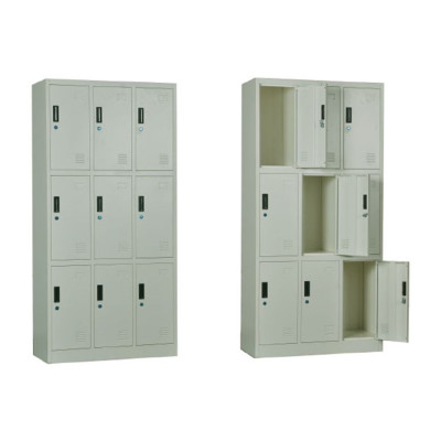 LOCKER 9 Θέσεων Φοριαμός - Ερμάριο, Μέταλλο Βαφή  Άσπρο