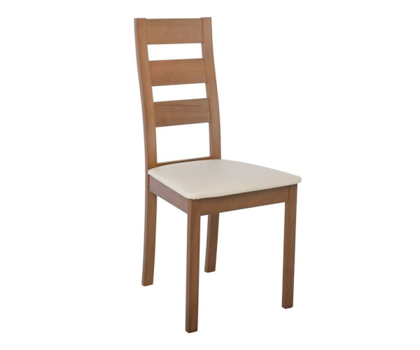 MILLER Καρέκλα Οξιά Aroma Beech, PVC Εκρού MILLER Καρέκλα Οξιά Aroma Beech, PVC Εκρού (ΣΕΤ 2 τεμ)