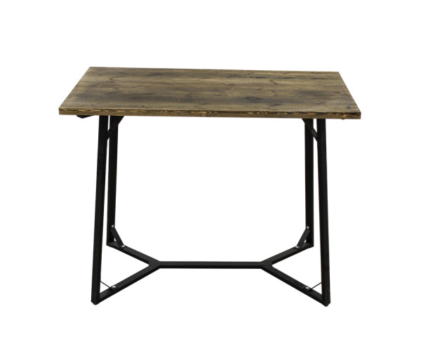 BISTRO ΤΡΑΠΕΖΙ BAR 120X65X96εκ. ΜΑΥΡΟ ΜΕΤΑΛΛΟ-ΞΥΛΟ 08.0166.1