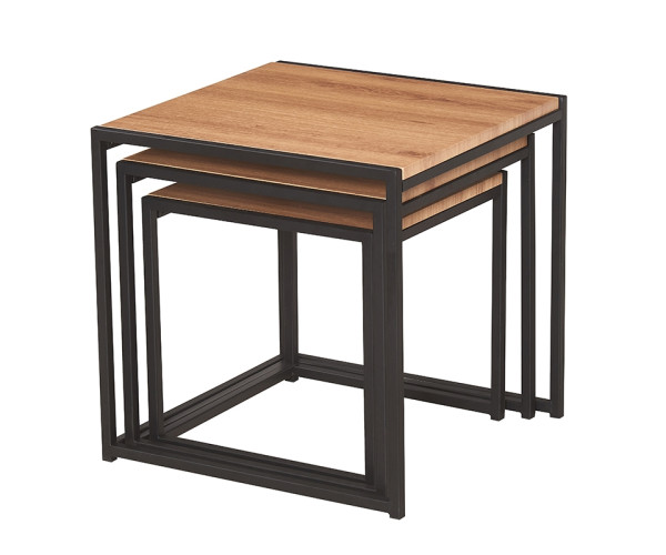 ALBA SET 3 ΤΜΧ ΤΡΑΠΕΖΑΚΙΑ OAK GRAIN 09.0069