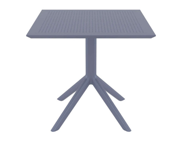 SKY DARK GREY 80X80X74εκ. ΤΡΑΠΕΖΙ ΠΟΛ/ΝΙΟΥ 20.0245