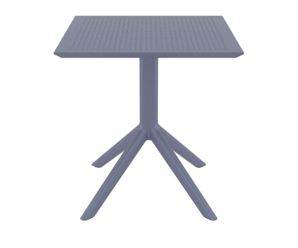 SKY DARK GREY 70X70X74εκ. ΤΡΑΠΕΖΙ ΠΟΛ/ΝΙΟΥ 20.0250