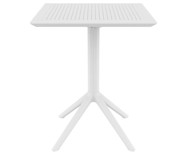 SKY WHITE 60Χ60X74εκ. ΤΡΑΠΕΖΙ ΠΤΥΣ/ΝΟ ΠΟΛ/ΝΙΟΥ 20.0280