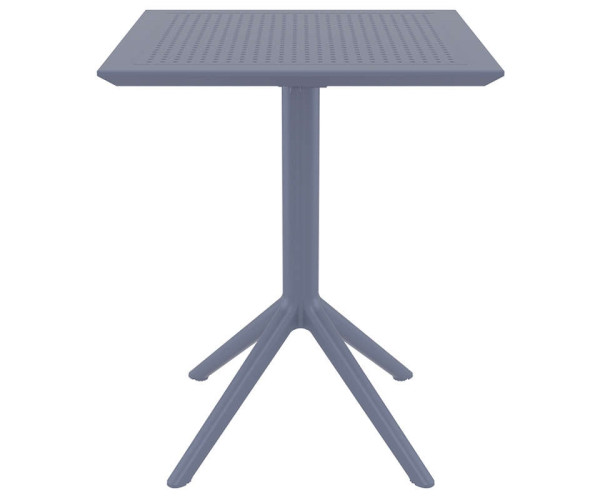SKY DARK GREY 60Χ60X74εκ. ΤΡΑΠΕΖΙ ΠΤΥΣ/ΝΟ ΠΟΛ/ΝΙΟΥ 20.0282