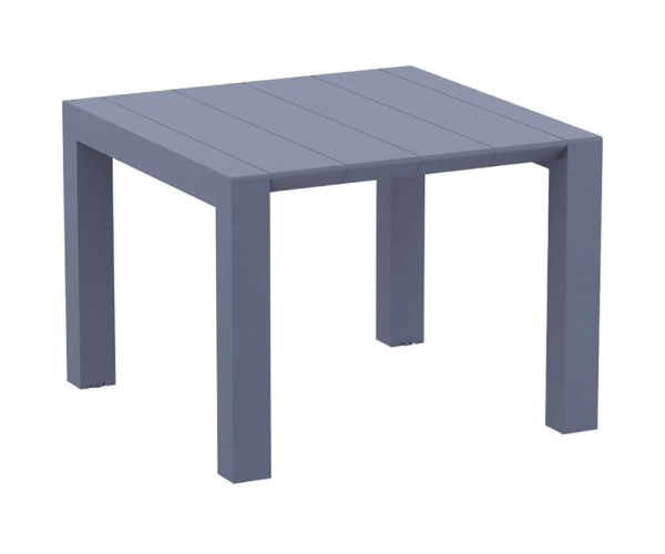 VEGAS DARK GREY 100X100/140Χ75εκ. ΕΠΕΚΤ. ΤΡΑΠΕΖΙ ΠΟΛ/ΝΙΟΥ 20.0570