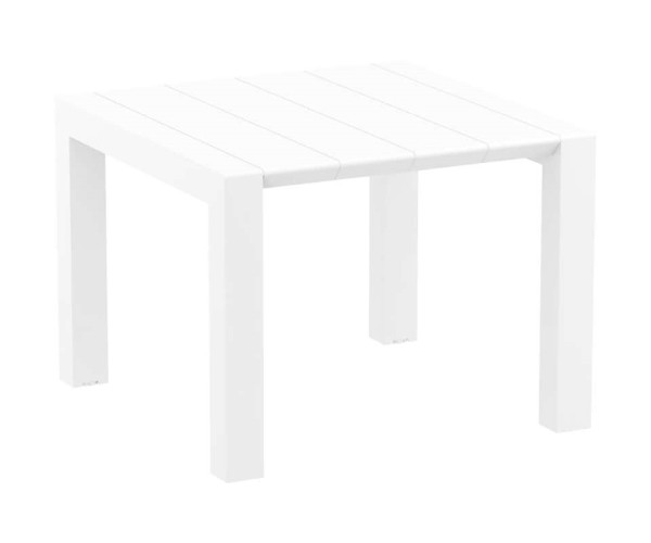 VEGAS WHITE 100X100/140Χ75εκ. ΕΠΕΚΤ.ΤΡΑΠΕΖΙ ΠΟΛ/ΝΙΟΥ 20.0571