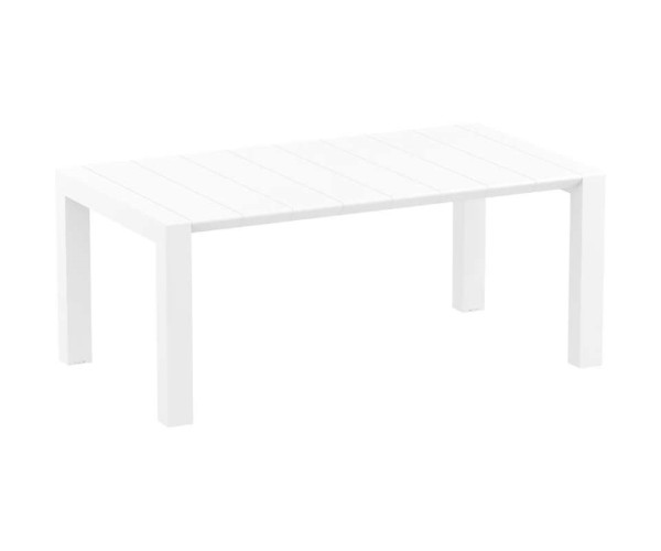 VEGAS WHITE 100X180/220Χ75εκ. ΕΠΕΚΤ.ΤΡΑΠΕΖΙ ΠΟΛ/ΝΙΟΥ 20.0575