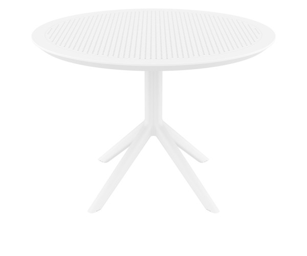 SKY WHITE Φ105X74εκ. ΤΡΑΠΕΖΙ ΠΟΛ/ΝΙΟΥ 20.0808