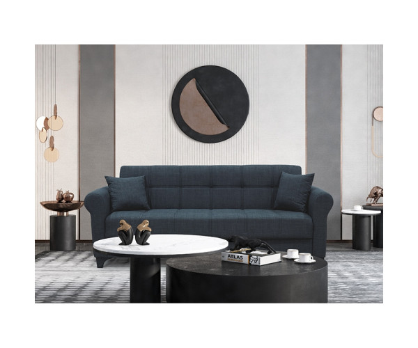 AZUR GREY ΥΦΑΣΜΑ 3ΘΕΣΙΟΣ ΚΑΝΑΠΕΣ/ΚΡΕΒΑΤΙ ΜΕ ΑΠΟΘ.ΧΩΡΟ 210X80εκ. 40.0129