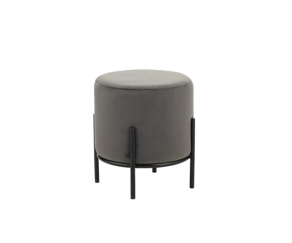 BELLA/R ΣΚΑΜΠΟ GREY VELVET ΥΦΑΣΜΑ Φ.35Χ38εκ. 40.0140