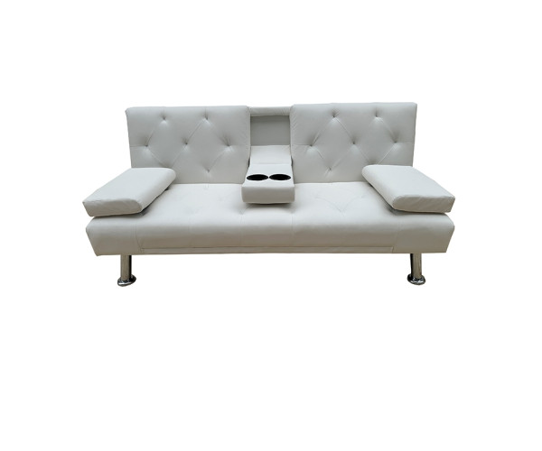 REST WHITE PU ΚΑΝΑΠΕΣ-ΚΡΕΒΑΤΙ 168X88εκ. 40.0155