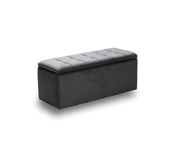 LIDO ΣΚΑΜΠΟ VELVET GREY ΜΕ ΑΠΟΘ. ΧΩΡΟ 101X41X42εκ. 40.0607