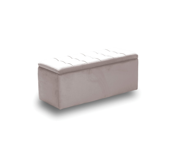 LIDO ΣΚΑΜΠΟ VELVET BEIGE ΜΕ ΑΠΟΘ. ΧΩΡΟ 101X41X42εκ. 40.0609