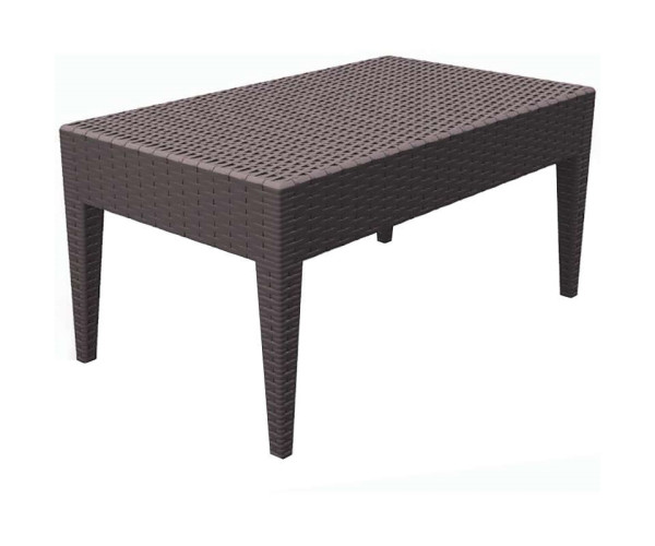 MIAMI BROWN ΤΡΑΠΕΖΙ 92Χ53Χ45εκ. ΠΟΛ/ΝΙΟΥ 53.0034