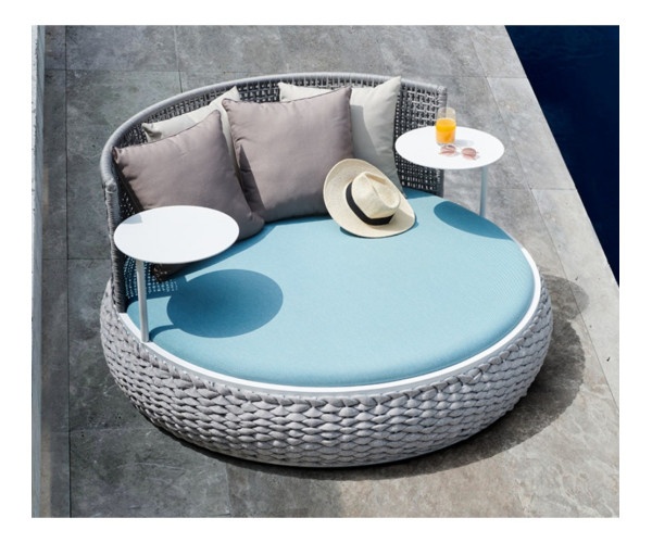 Cordoba daybed λευκό αλουμινίου Ø161x78,5h