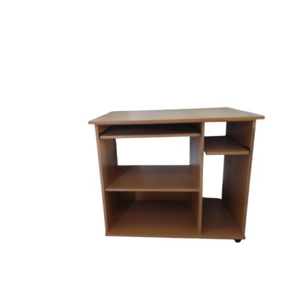 Τραπέζι γραφείου MAX με mdf με ροδάκια σε καρυδί 91x55x81