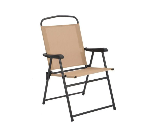 πτυσσόμενη μεταλλική πολυθρόνα GINA με pvc 49x53x87 