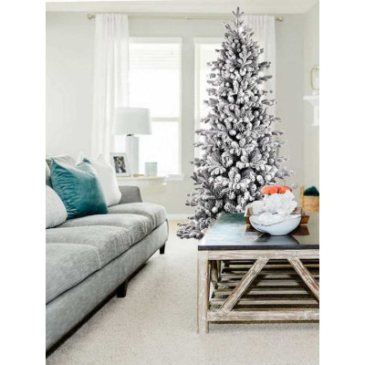 201 ΔΕΝΔΡΟ MANXATAN FLOCKED PE-PVC ΥΨΟΣ 2,10m - 1584 ΚΛΑΔΙΑ - Φ109cm