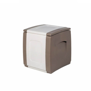 COMPACT Πλαστικό μπεζ μπαούλο αποθήκευσης, 150L, διαστάσεων 50x50x57h