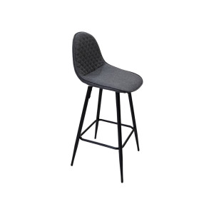 Oto σκαμπό μεταλλικό σε ανθρακί 45x52x93(65)cm 2τμχ